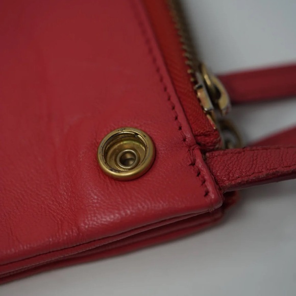 Celine Red Trio Leather Crossbody Color Refurnished - Picture 11 of 12
